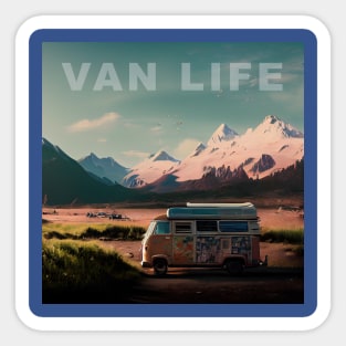 Van Life Camper RV Outdoors in Nature Sticker